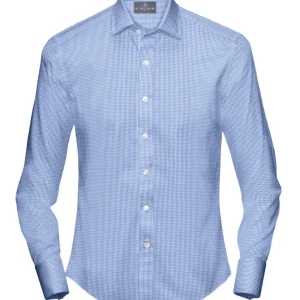 Light Blue Mini Gingham Shirt