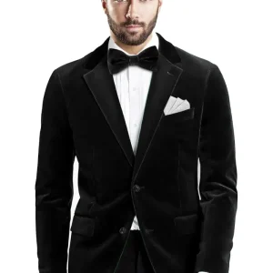 Black Velvet Tuxedo Jacket – Custom Tailored Elegance